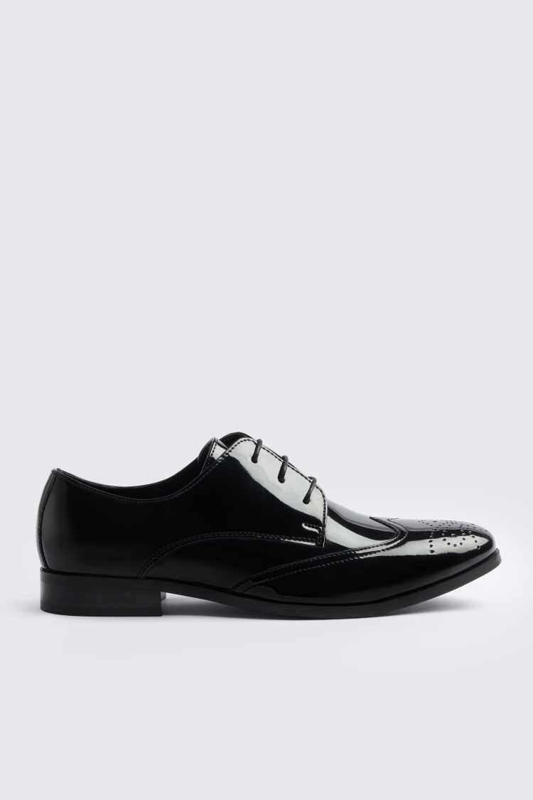 Kensington Black Patent Dress Brogue