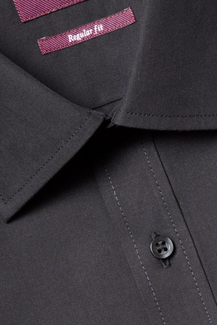 Regular Fit Black Non Iron Shirt