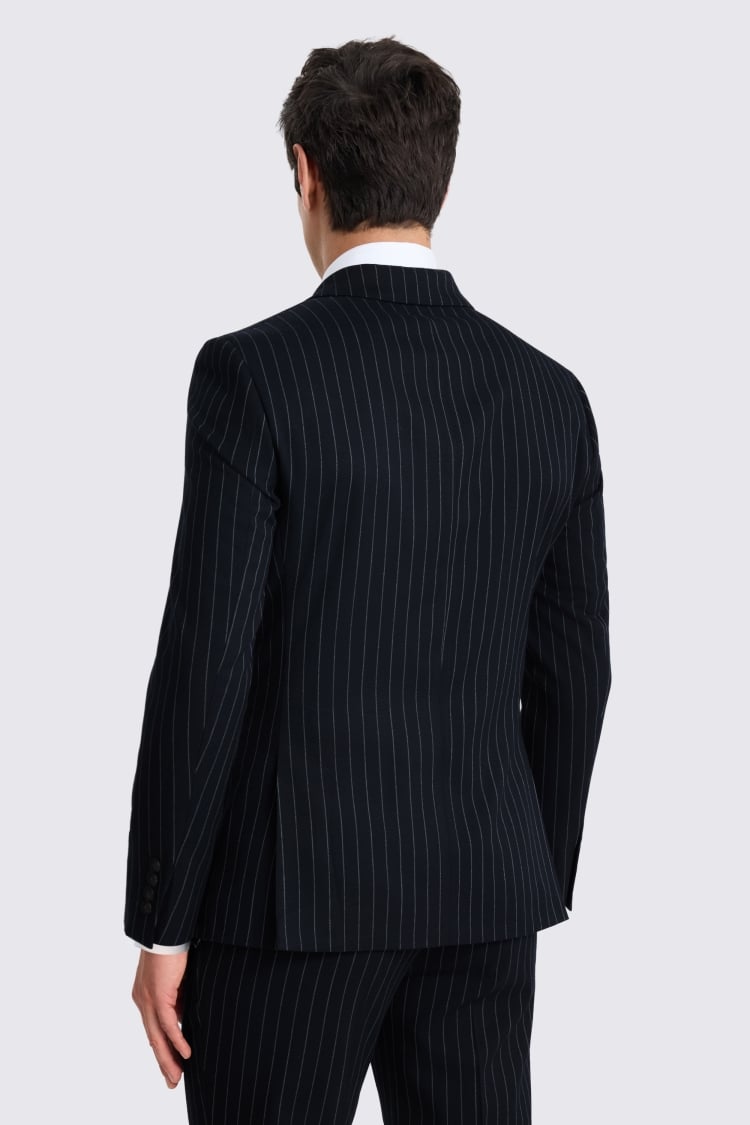 Slim Fit Navy Stripe Suit
