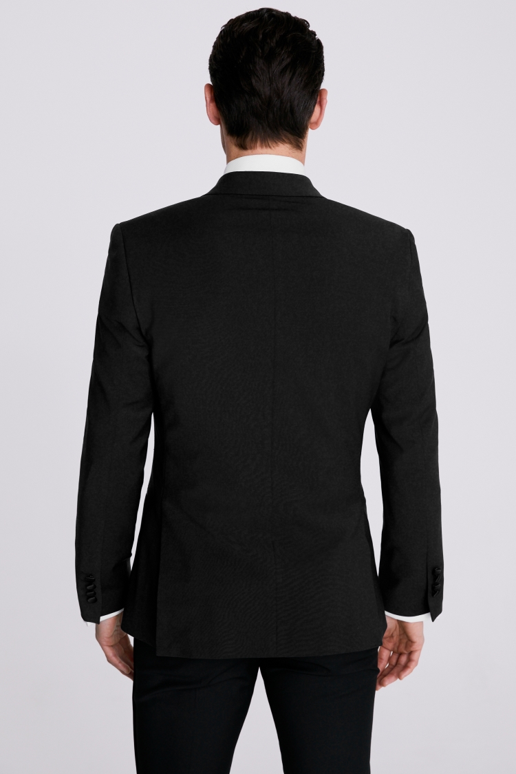 Tailored Fit Black Double Breasted Dress Suit