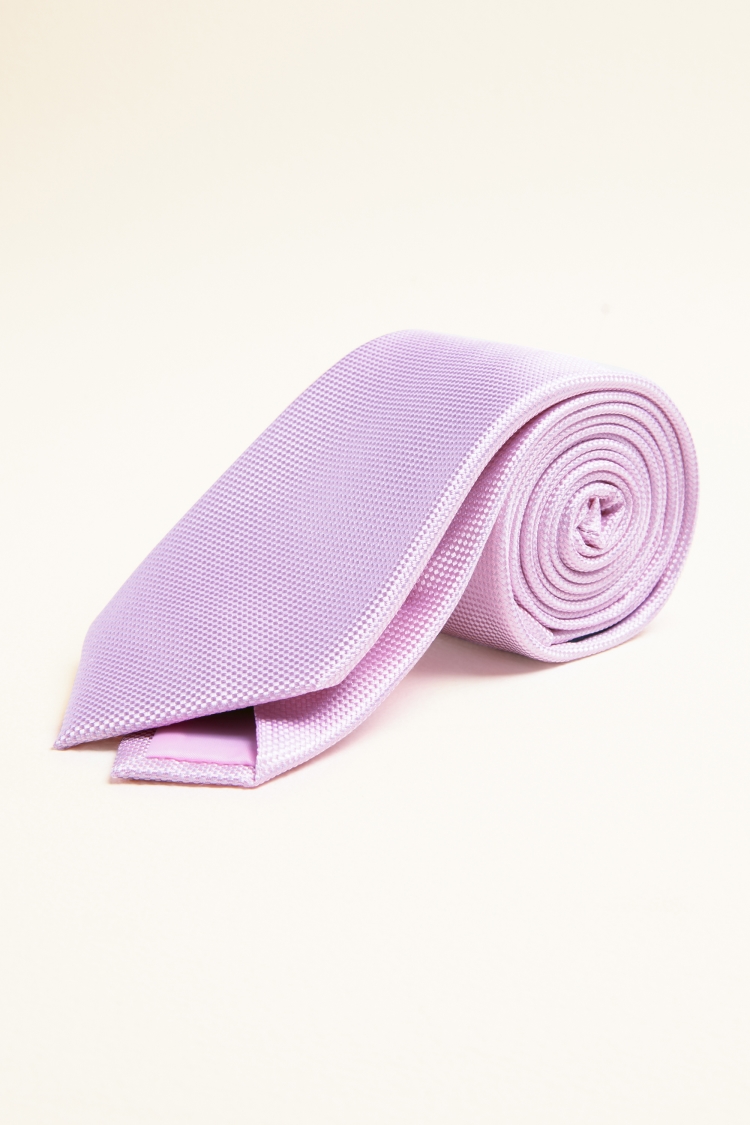 Plain Pink Natte Silk Tie