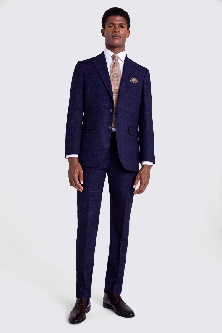 Navy suit 2024 skinny fit