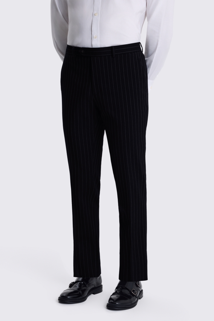Slim Fit Navy Stripe Suit