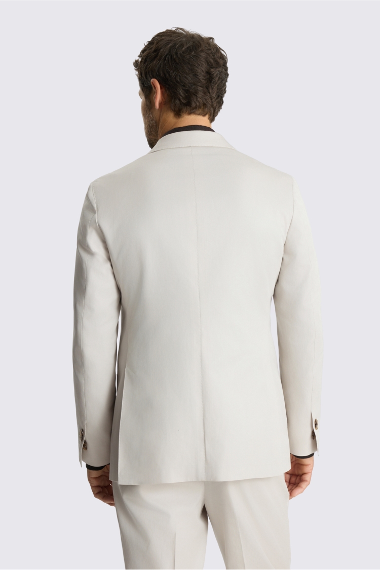 Italian Tailored Fit Neutral Cotton Suit