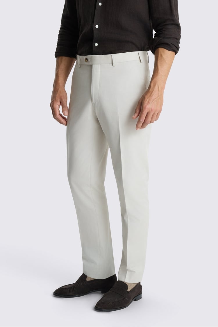 Italian Tailored Fit Neutral Cotton Suit