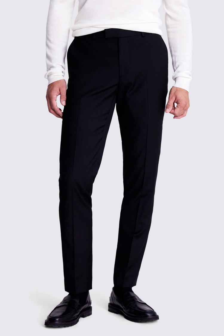 Slim Fit Black Stretch Suit