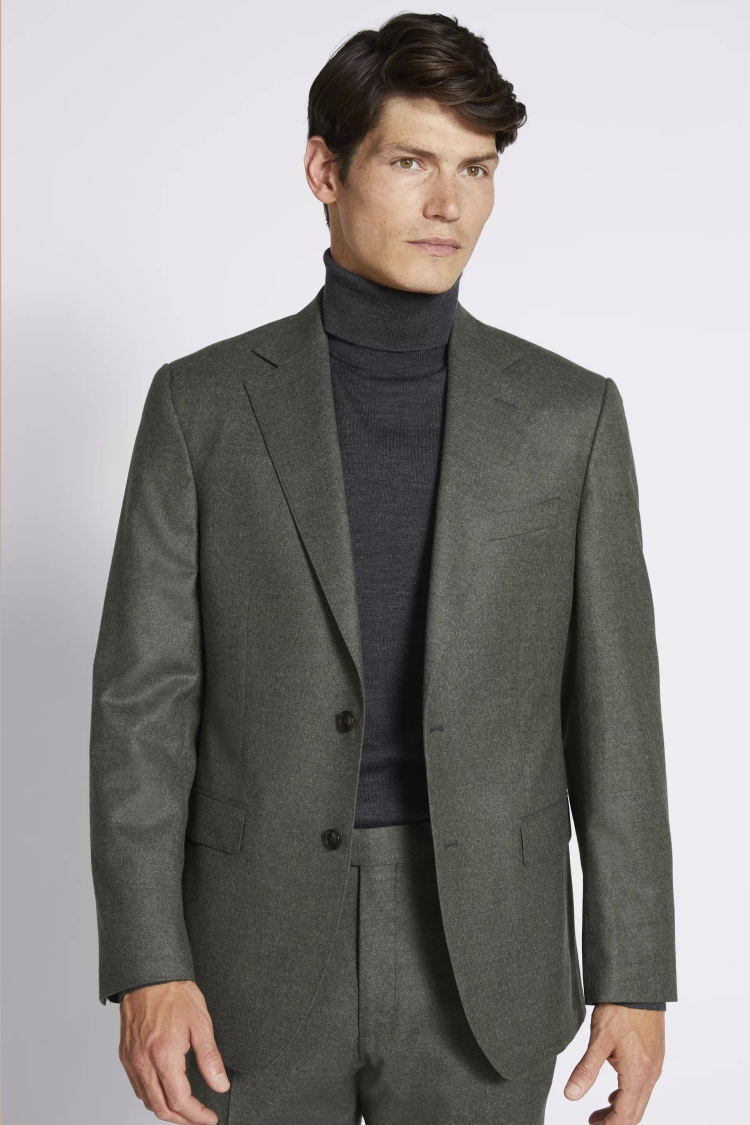 Italian Tailored Fit Green Jacket