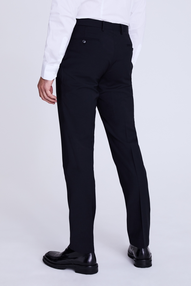 Performance Tailored Fit Black Trousers