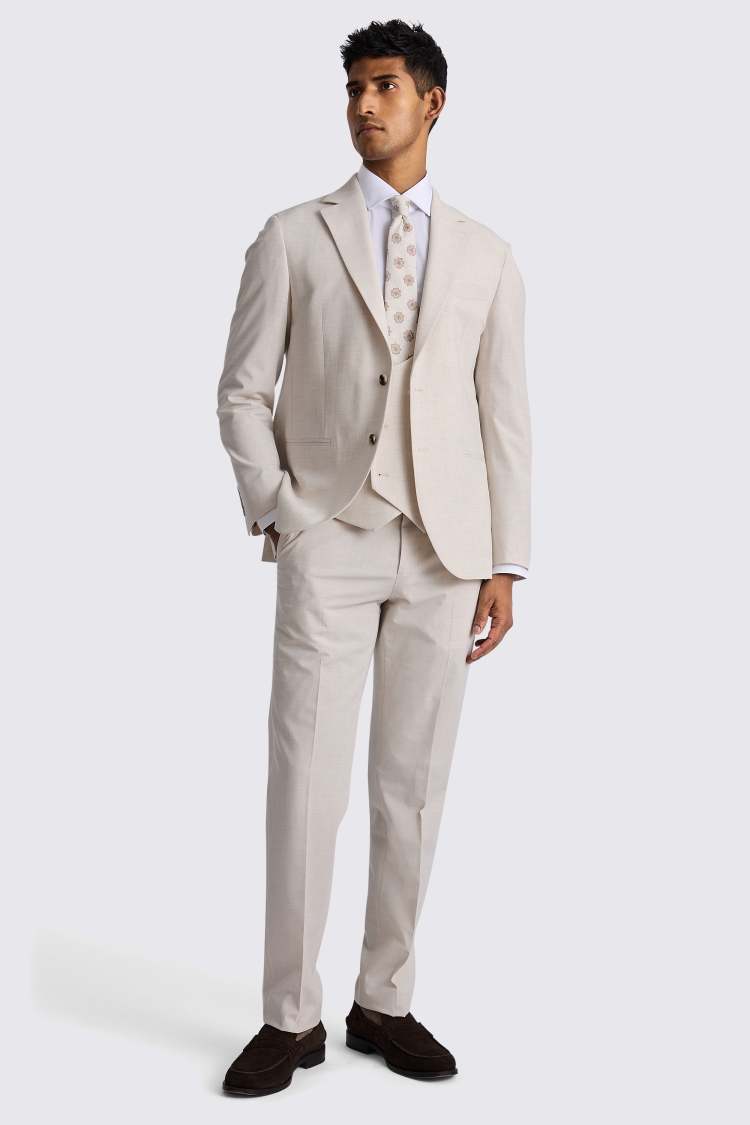 Tailored Fit Light Neutral Jacket