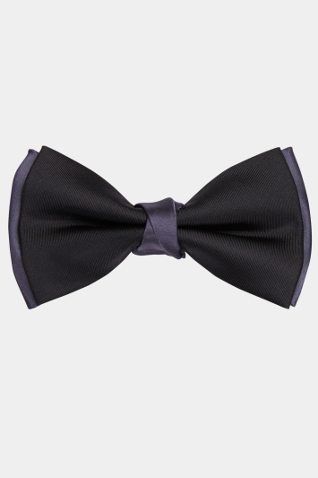 Black & Grey Bow Tie
