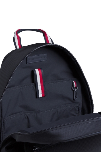 tommy hilfiger unisex black solid backpack