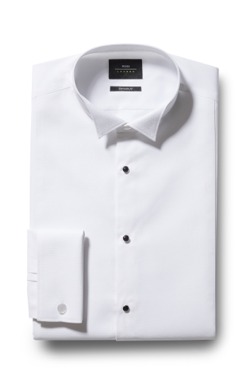 Extra Slim Fit White Marcella Wing Collar Dress Shirt