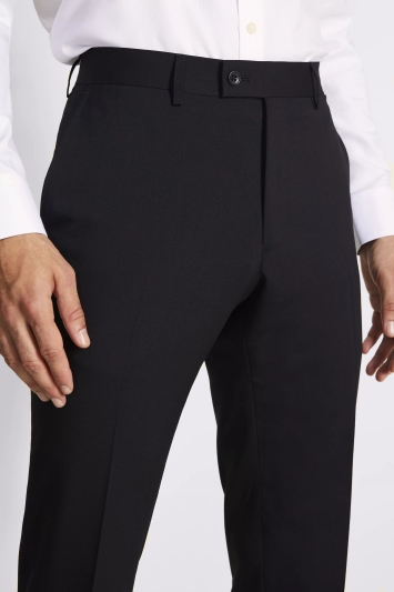 Tailored Fit Black Twill Eco Trousers