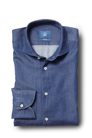 tailored denim shirt
