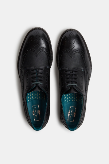 ted baker black brogue boots