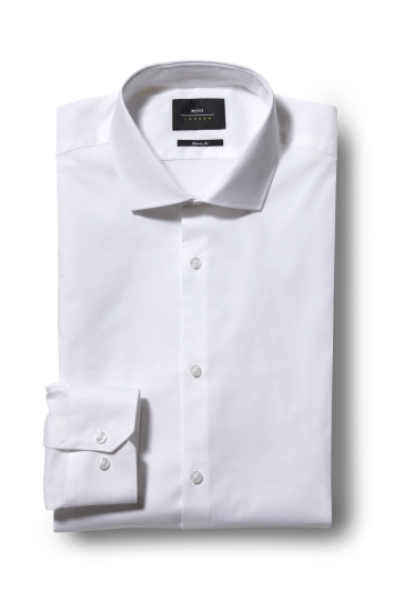skinny fit white dress shirt