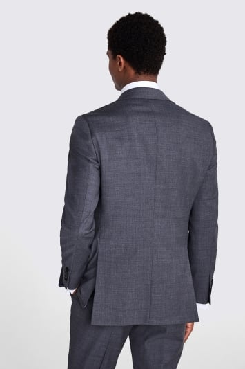 Tailored Fit Grey Twill Suit