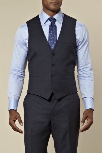 Blazer Tailored Fit Blue Mix & Match Waistcoat 