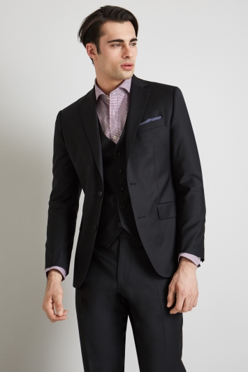 Moss 1851 Performance Tailored Fit Black Suit