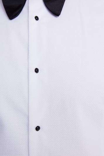 Tailored Fit White Wing Collar Marcella Dress Shirt