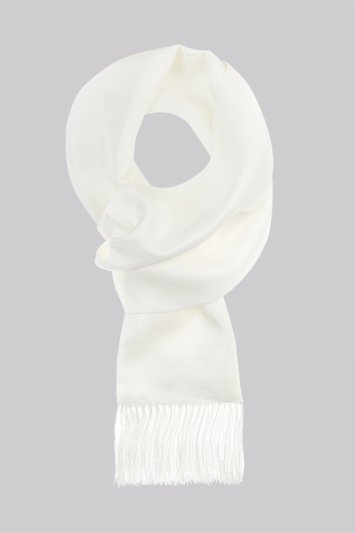 mens white scarf