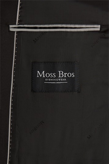 Moss Bros Regular Fit Black Notch Lapel Tuxedo