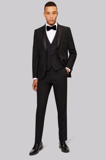 slim fit black tie