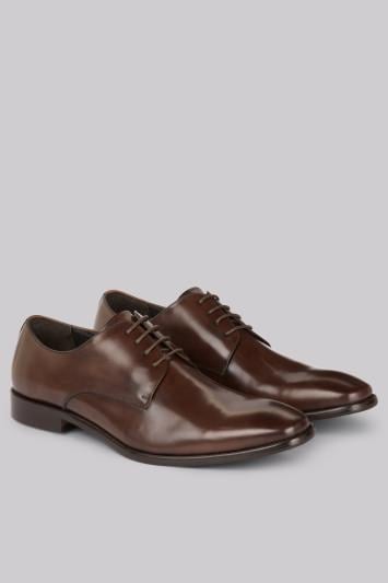 John White Moore Brown Derby Shoes