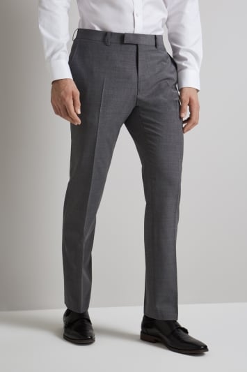 Moss 1851 Performance Tailored Fit Light Grey Trousers