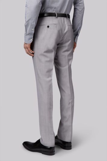Moss London Skinny Fit Light Grey Trousers