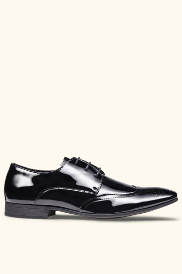 Hatchon Black Patent Dress Shoe