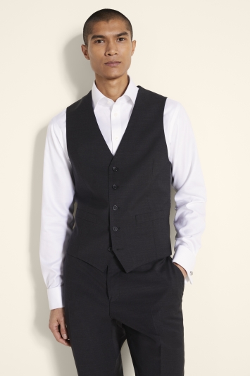 Tailored Fit Charcoal Waistcoat