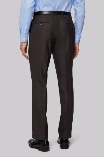 Ermenegildo Zegna Cloth Regular Fit Brown Sharkskin Suit 