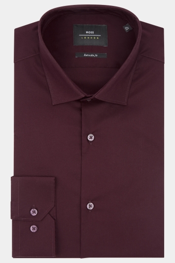 burgundy formal shirt