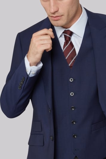Hardy Amies Tailored Fit Blue Jacket