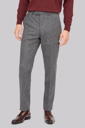 Hardy Amies Grey Textured Trousers