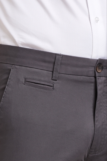 Tailored Fit Graphite Stretch Chino