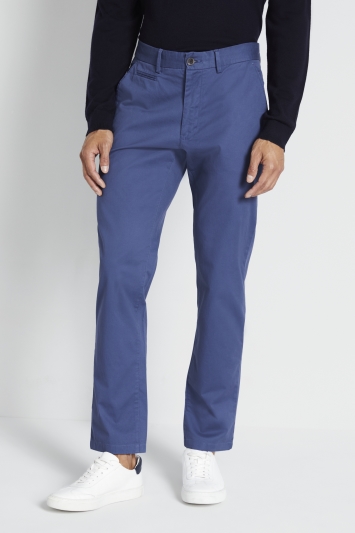 Tailored Fit Blue Stretch Chino