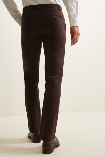 Tailored Fit Chocolate Stretch Chino