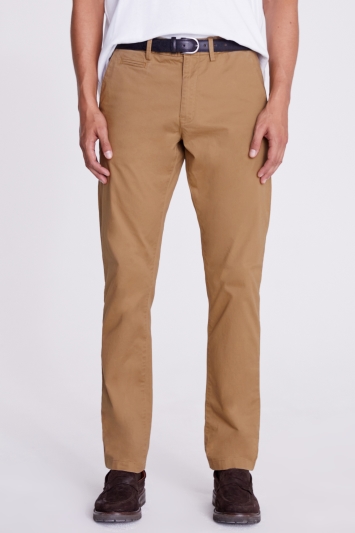 Tailored Fit Tobacco Stretch Chino 