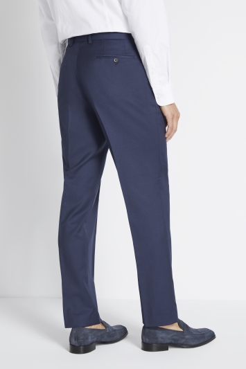 Regular Fit Navy Twill Trousers