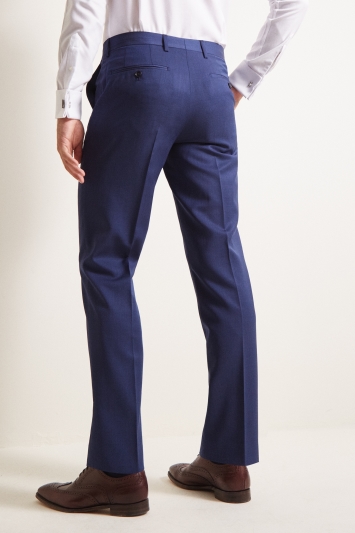 Ted Baker Tailored Fit Bright Blue Pindot Trousers