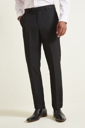 Moss 1851 Tailored Fit Plain Black Suit