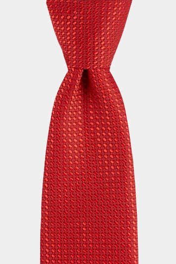 Moss London Red Textured Tie