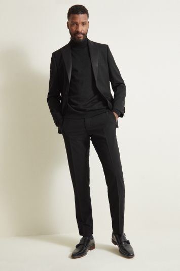 Tailored Fit Black Tuxedo Jacket