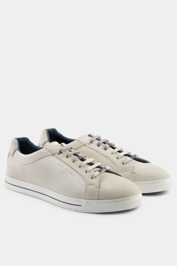 Ted Baker Eeril White Textile Cupsole Trainer