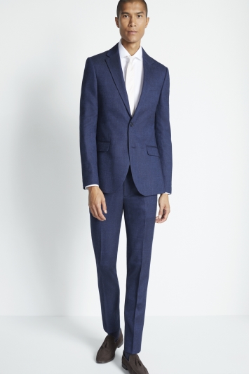 Slim Fit Blue Twisted Suit
