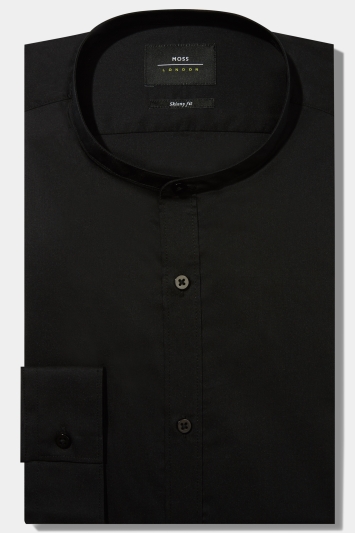 skinny fit black shirt
