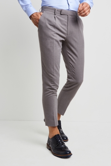 mens cropped tapered trousers