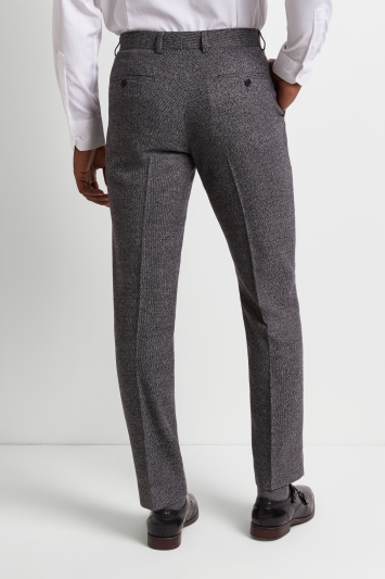 Moss 1851 Tailored Fit Charcoal Puppytooth Trousers